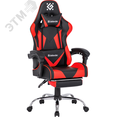 Изображение товара Кресло игровое Pilot Черный/красный полиуретан 60мм (шт)