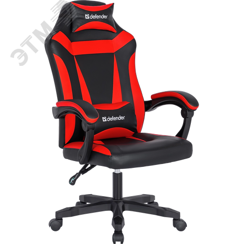 Изображение товара Кресло игровое Master Черный/красный полиуретан 50мм (шт)