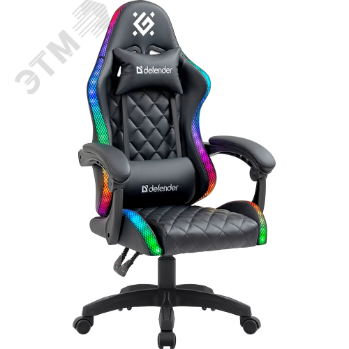 Изображение товара Кресло игровое Energy черный RGB класс 4 PU (шт)