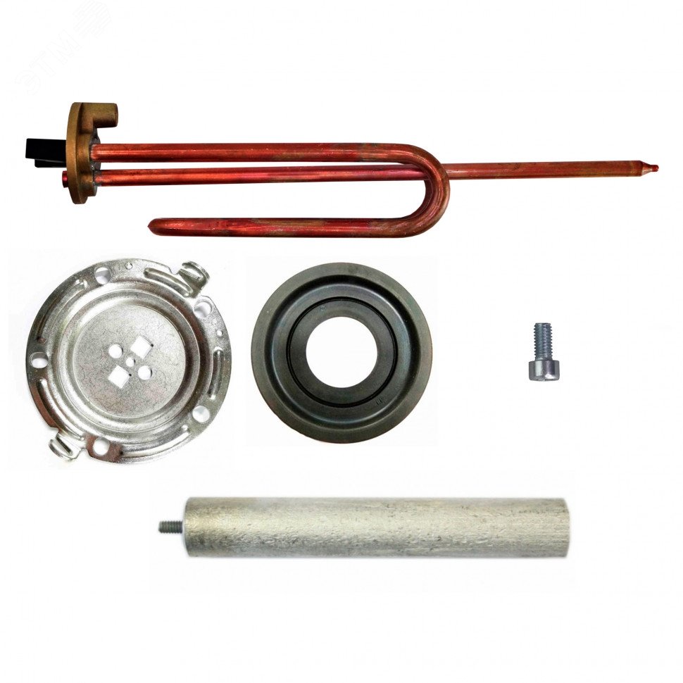 Изображение товара Комплект ТЭН RCF 1500W, фланец D125, анод М5, прокладка и винт