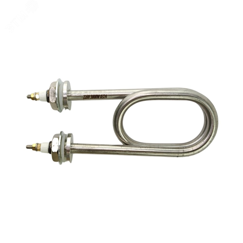 Изображение товара ТЭН 3000Вт нерж. М22 L190мм межосевое 70мм 220V