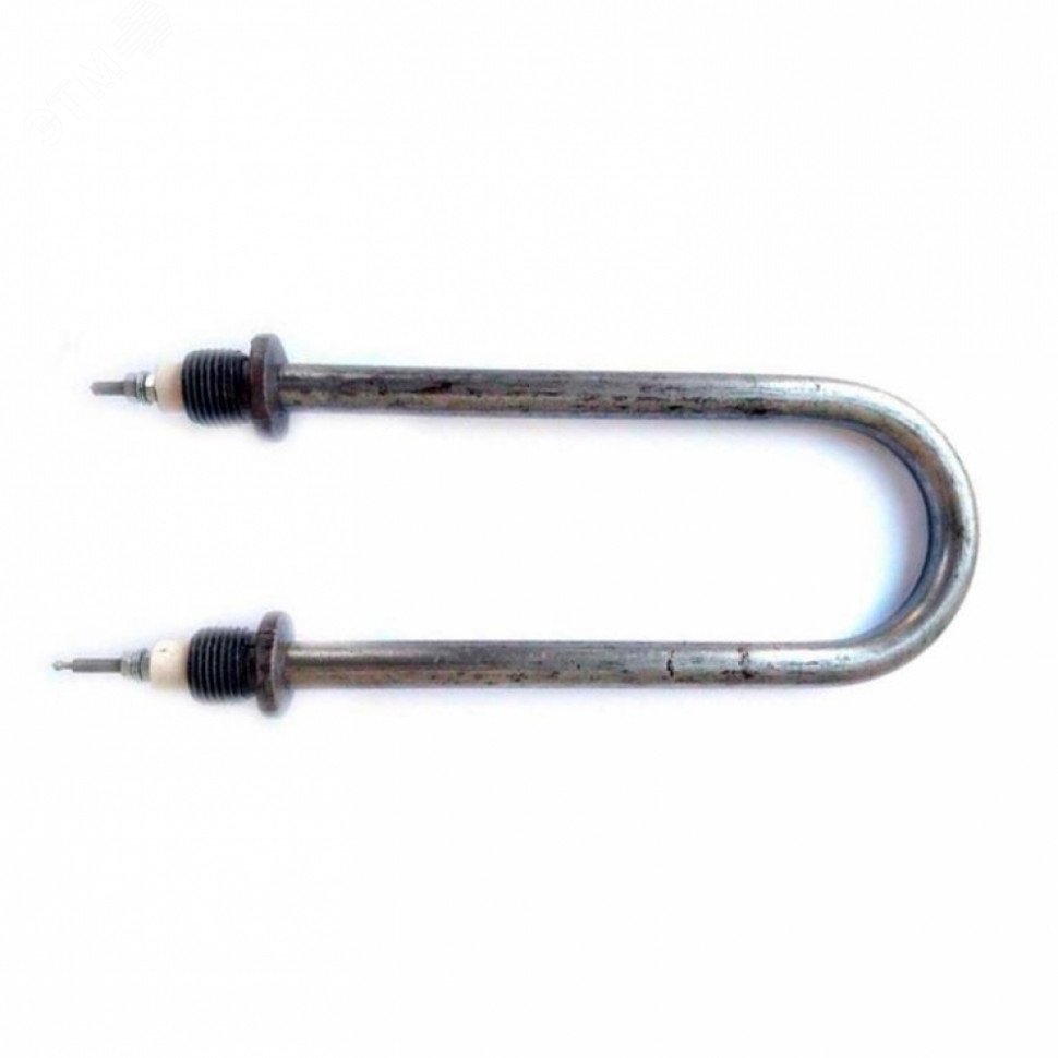 Изображение товара ТЭН 1000W черный длиной 190 мм, ф2, межосевое 75 мм, 220V, Доставка Россия