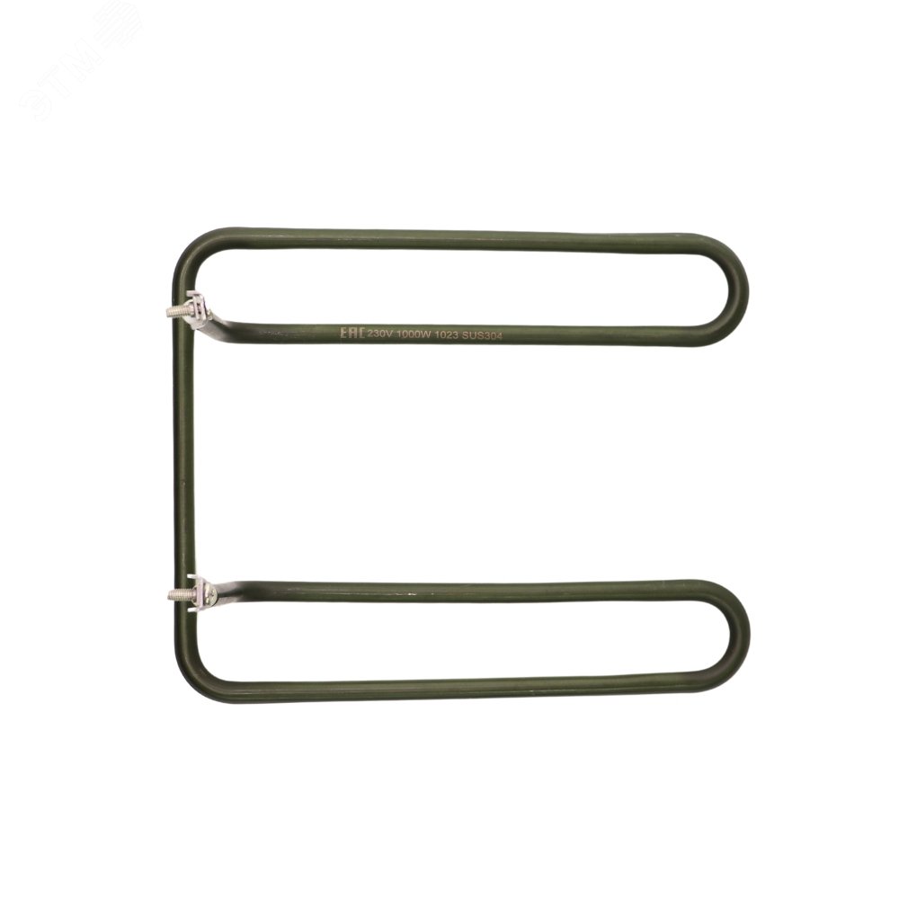 Изображение товара ТЭН 1000W нержавеющий, D8мм, размеры 225х188х95мм, крепление М4