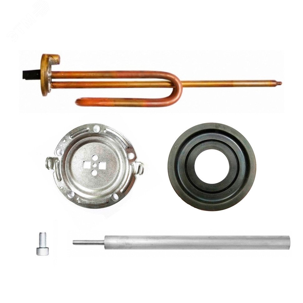 Изображение товара Комплект тэна RCF 1500W с фланцем и анодом для водонагревателей