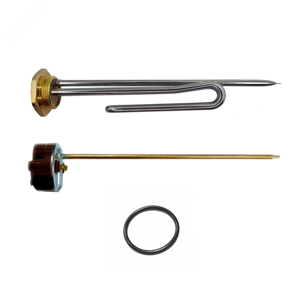 Изображение товара Комплект ТЭН RCT 1500Вт нержавеющая сталь диаметр 42мм длина 270мм + термостат + прокладка