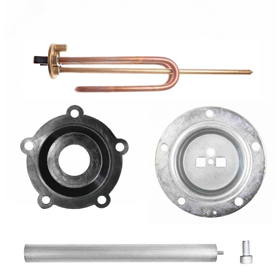 Изображение товара Комплект ТЭН RCF 1500W с фланцем и анодом М6