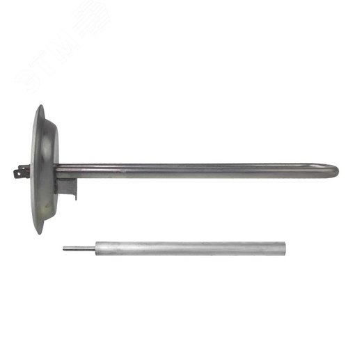 Изображение товара КОМПЛЕКТ: ТЭН RF 700W, нерж, D92мм, М6, клеммы под разъем, L210мм + анод М6 (шт)