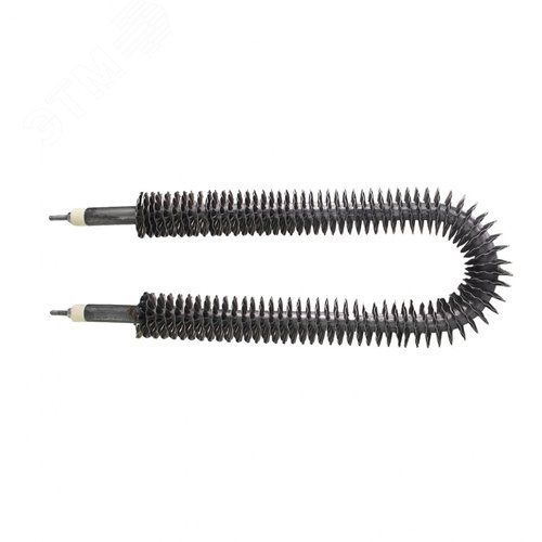 Изображение товара ТЭН 2000W, черн, L300мм, оребренный, межосевое расстояние 70-75мм, подвижный воздух, Ф2, 220V (шт)