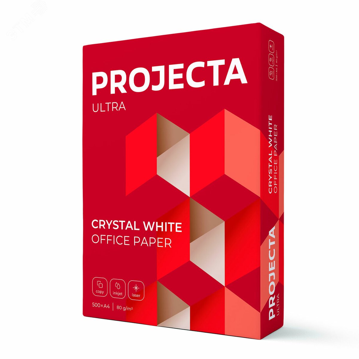 Изображение товара Бумага офисная А4, 80г/м2, 500л, марка А от Projecta