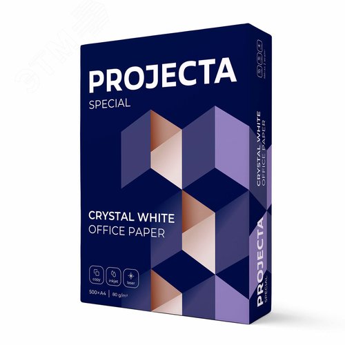 Изображение товара Бумага офисная А4, 80г/м2, 500л, марка В, PROJECTA SPECIAL, 153%(CIE) (упак)