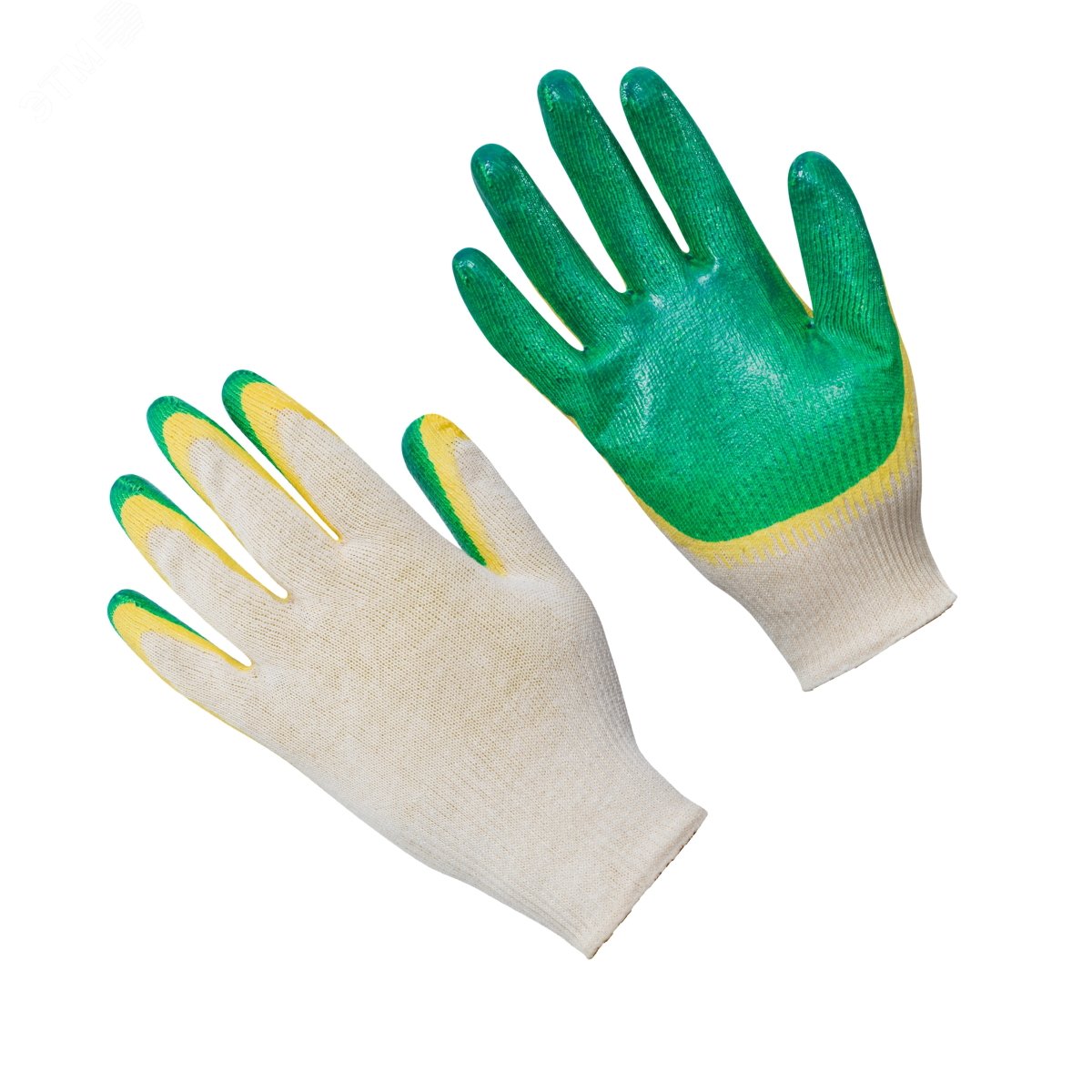 Изображение товара Перчатки трикотажные хб с двойным латексным покрытием (пар)