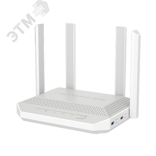 Изображение товара Роутер Wi-Fi 6 AX3000 2.4/5ГГц 4 LAN, 1 WAN/LAN 1xUSB 1xSFP белый (шт)