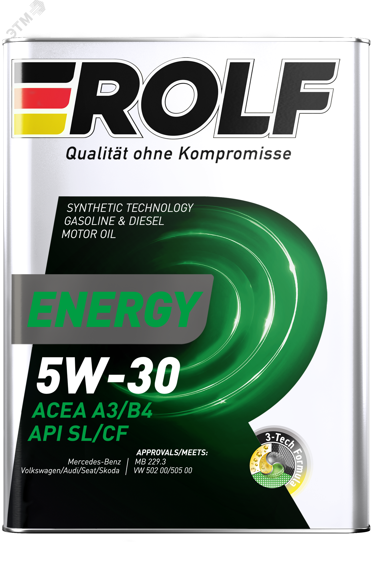 Изображение товара Масло моторное Rolf Energy 5W-30 A3/B4 4л полусинтетика для современных двигателей