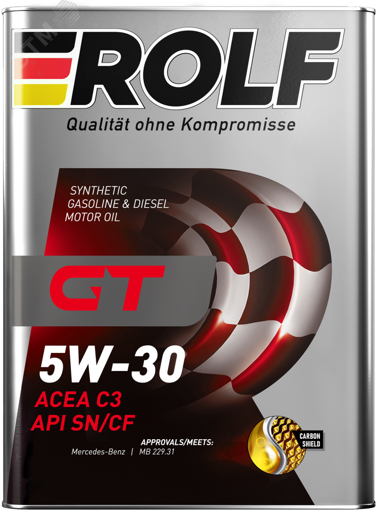 Изображение товара Моторное масло Rolf GT 5W-30 C3 SN/CF 4л для современных двигателей