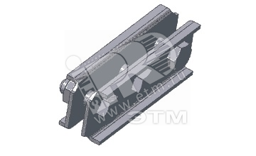 Зажим для короба 100x100 у3 окрашенный