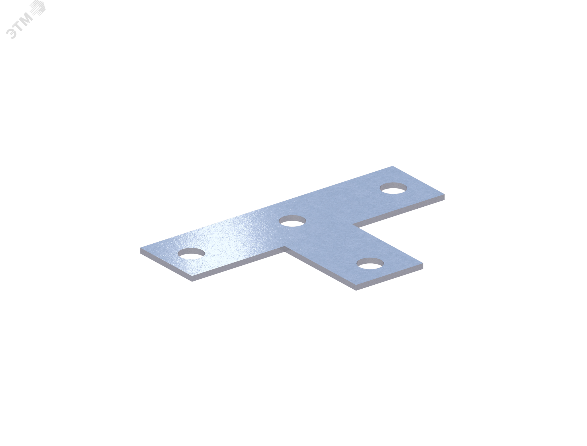 Изображение товара Пластина соединительная К1126ц УТ1,5 из стали с покрытием горячий цинк, для крепления профилей
