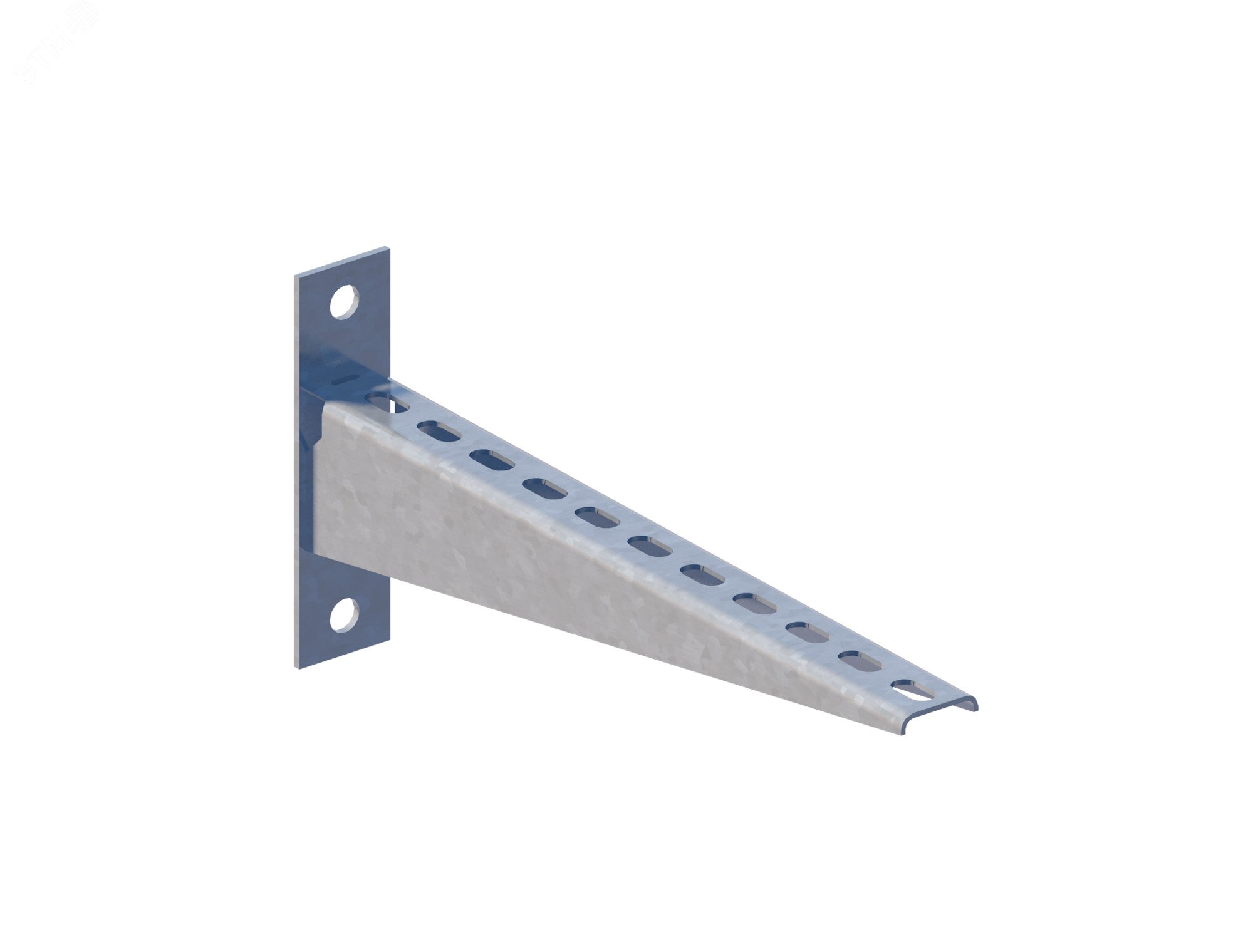 Изображение товара Полка кабельная настенная К1162Сц УТ2 5 оцинкованная 342 мм от СОЭМИ