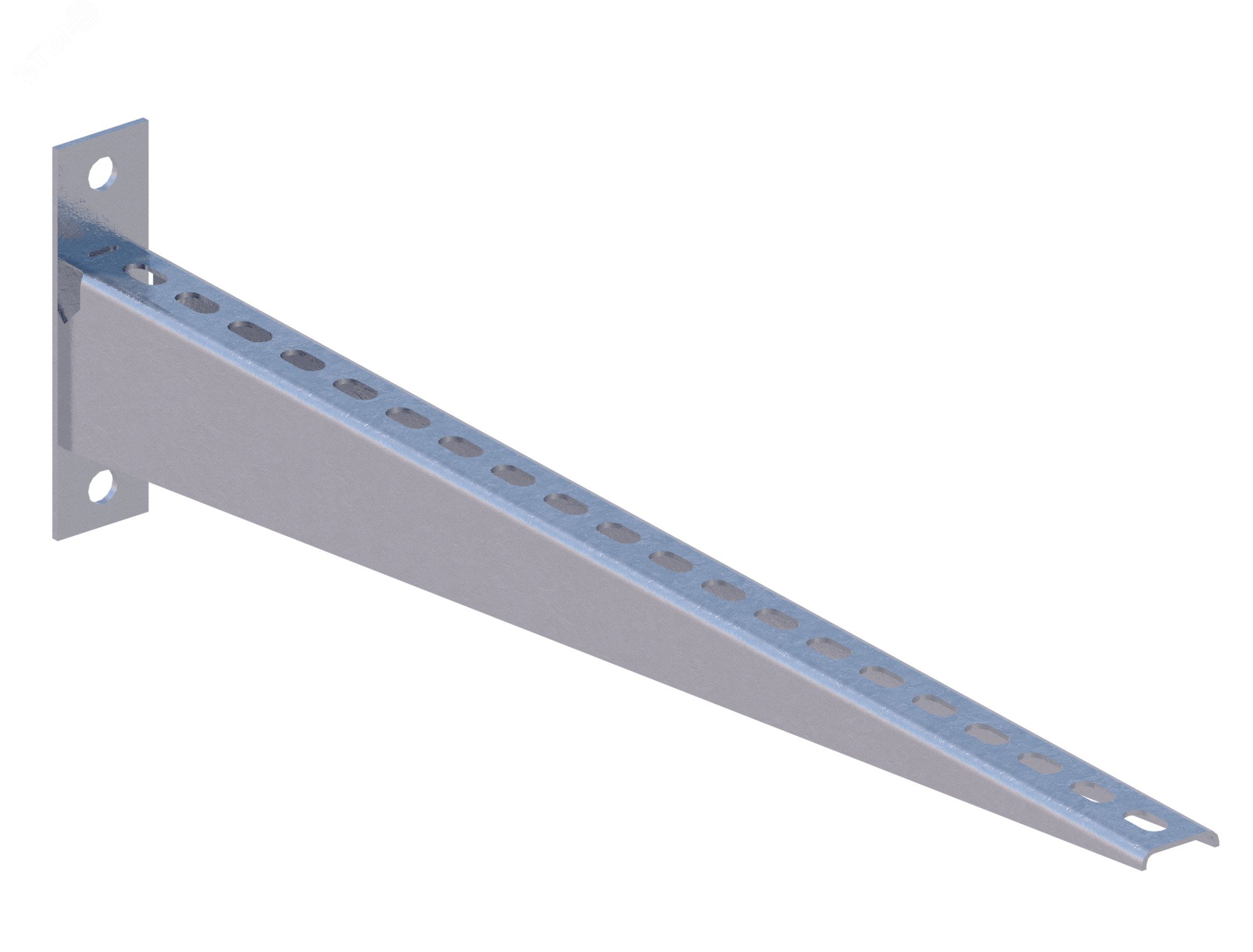 Изображение товара Полка кабельная настенная К1164С УТ1,5 (L617 мм s 2,0 мм) горячеоцинкованный (шт)