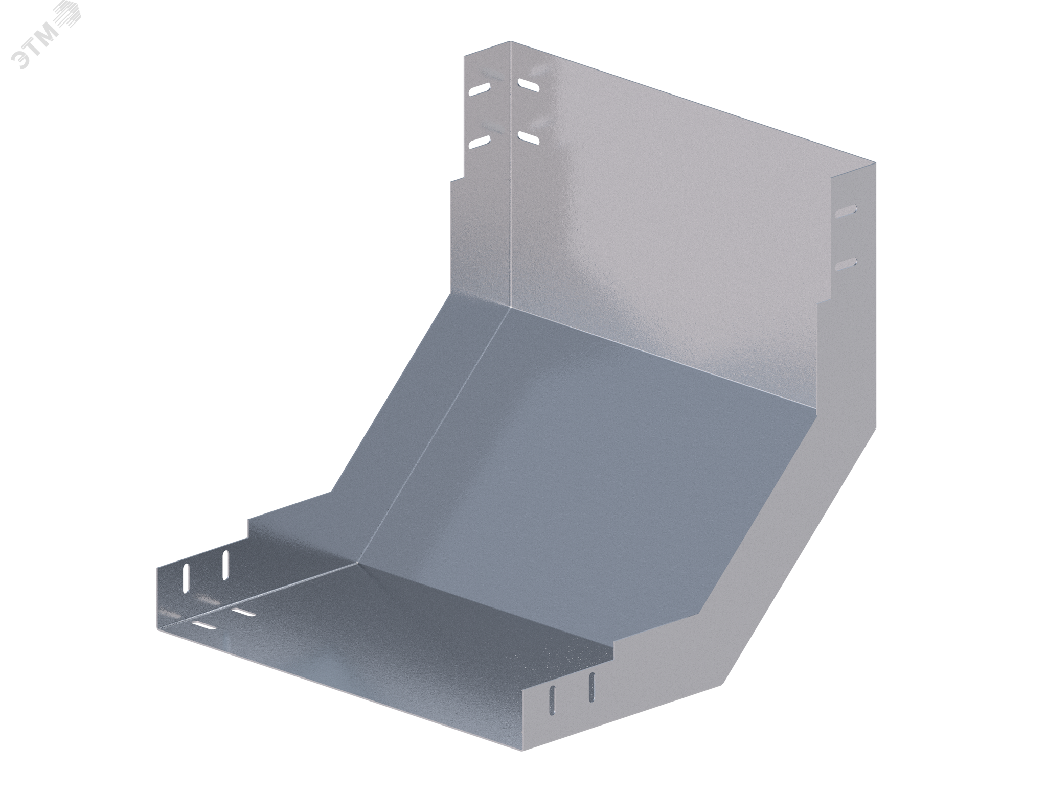 Лоток угловой вертикальный вверх ЛМс-90В 600х65-0,7ц УТ1,5 Н0121320418 СОЭМИ