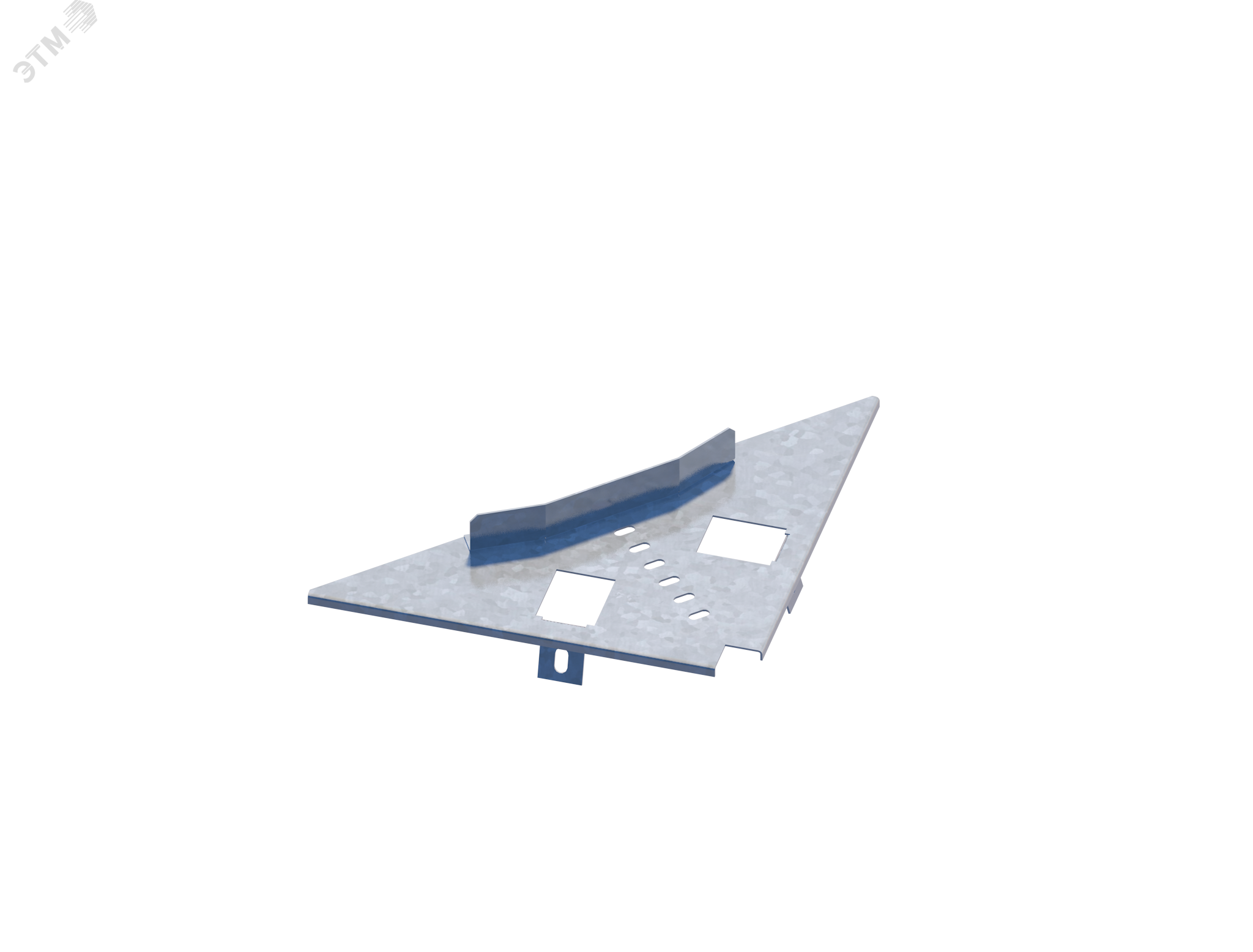 Изображение товара Угловой лоток НЛ-У45ц УТ2,5 из стали для электромонтажа 300 мм