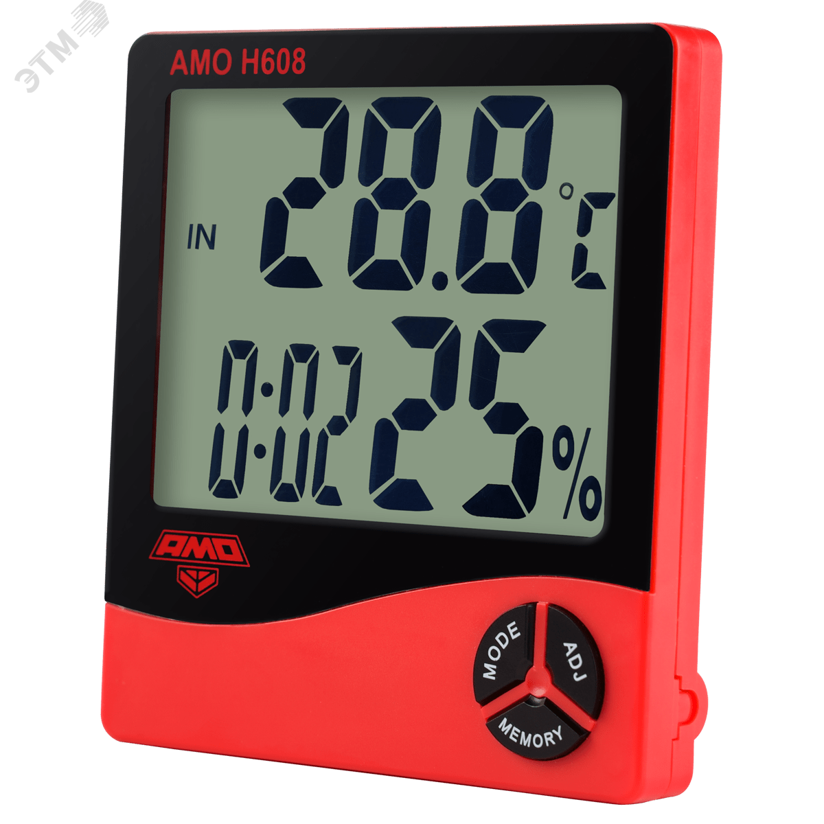 Изображение товара Цифровой термогигрометр AMO H608 с функцией часов