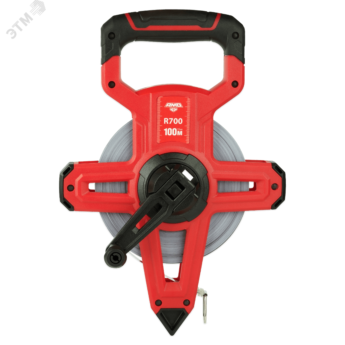 Изображение товара Рулетка измерительная R700 100 метров сталь с нейлоновым покрытием профессиональная