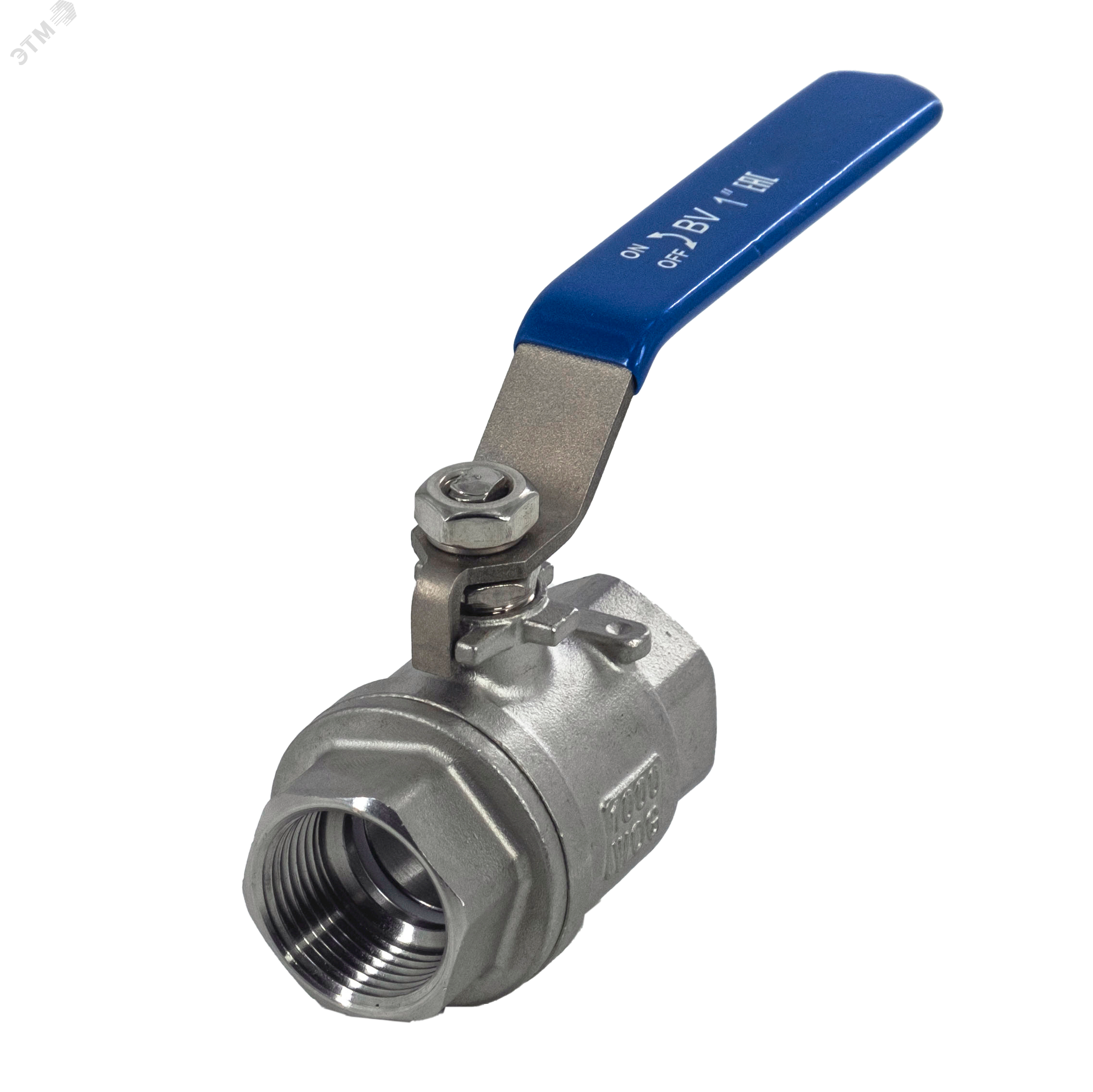 Изображение товара Кран шаровый нержавеющий NewKey 25 мм (1') с внутренней резьбой для водоснабжения и отопления