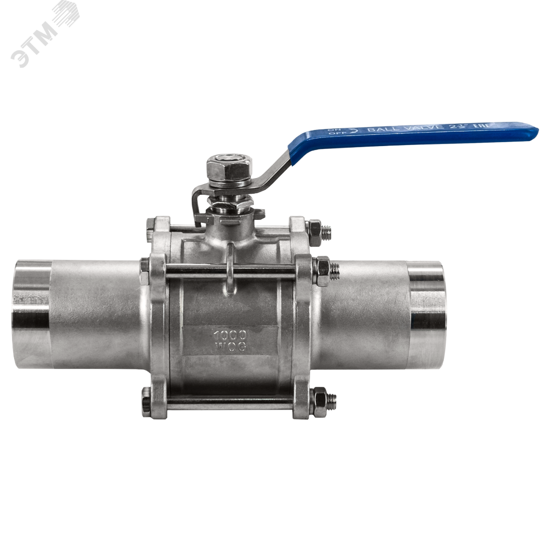 Изображение товара Кран шаровый приварной из нержавейки AISI 304 DN65 PN25