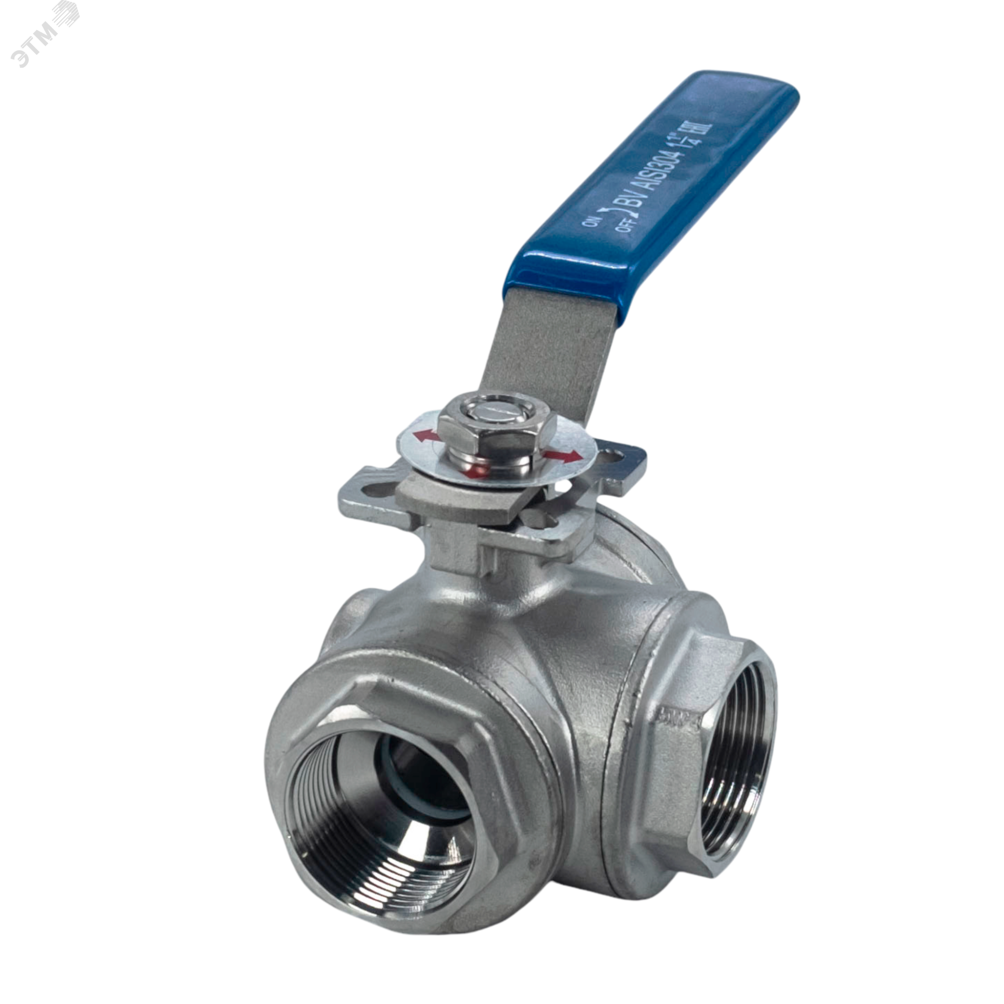 Изображение товара Трехходовой нержавеющий кран NewKey DN32 (1 1/4') PN40 Изображение товара Трехходовой нержавеющий кран NewKey DN32 (1 1/4') PN40