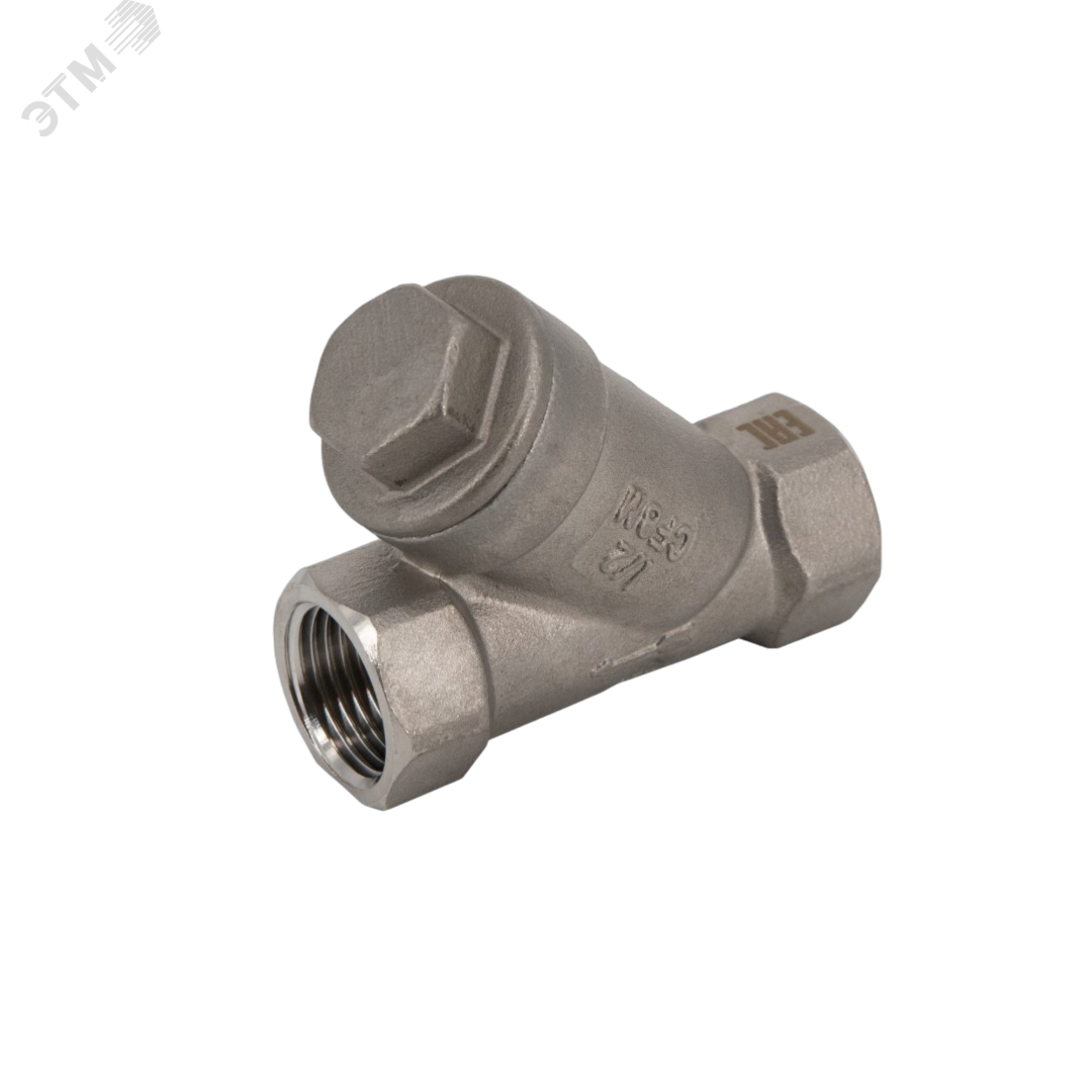 Изображение товара Обратный клапан муфтовый Y-тип, AISI 316, DN10, PN64