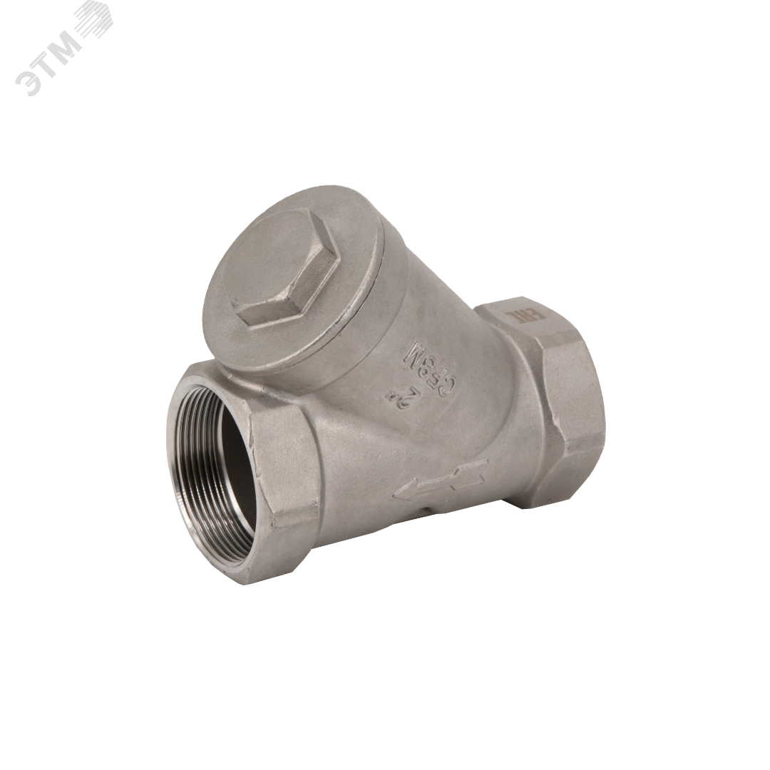 Изображение товара Обратный клапан муфтовый Y-тип из нержавеющей стали DN50 2'' PN40