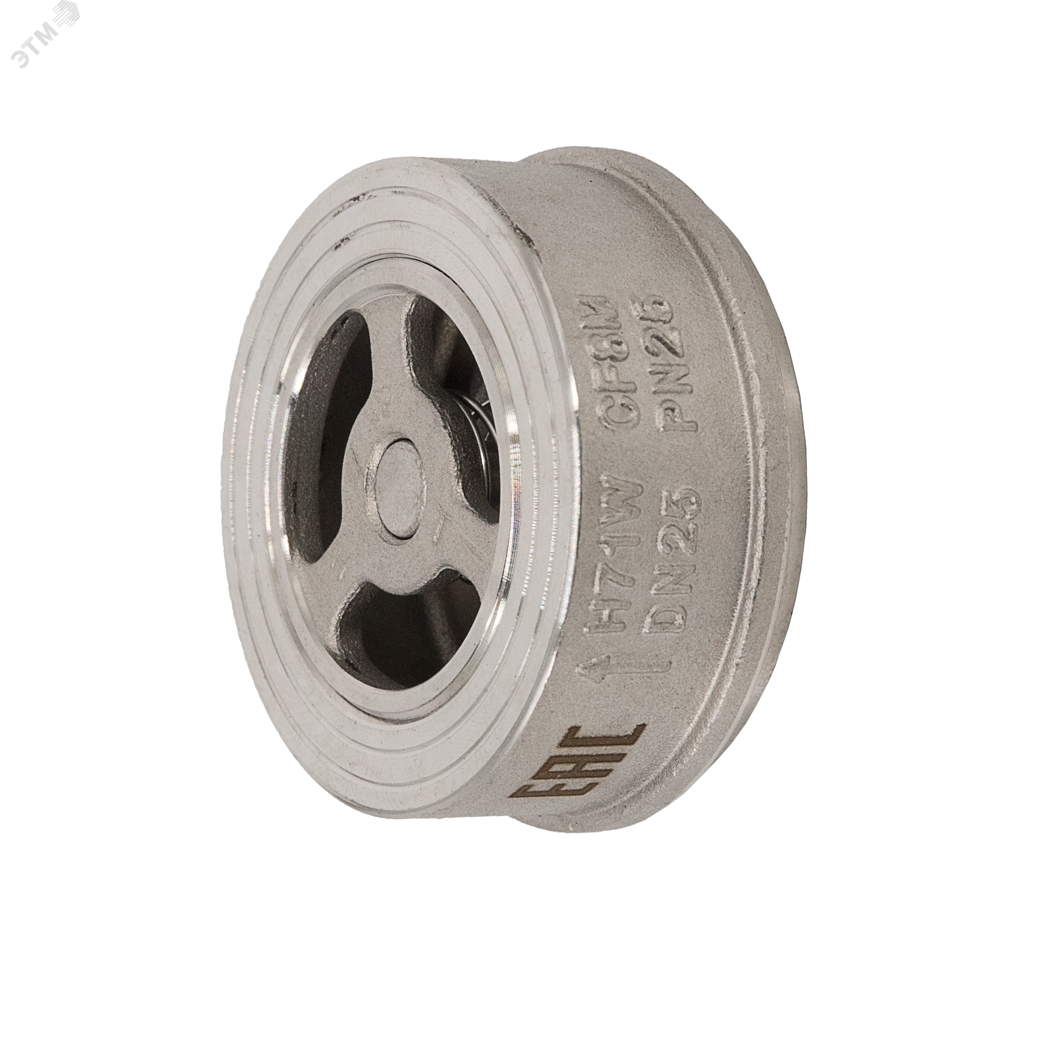 Изображение товара "Обратный клапан межфланцевый тарельчатый нержавеющий, AISI316 DN25 (1""), (CF8M), PN25" (шт)