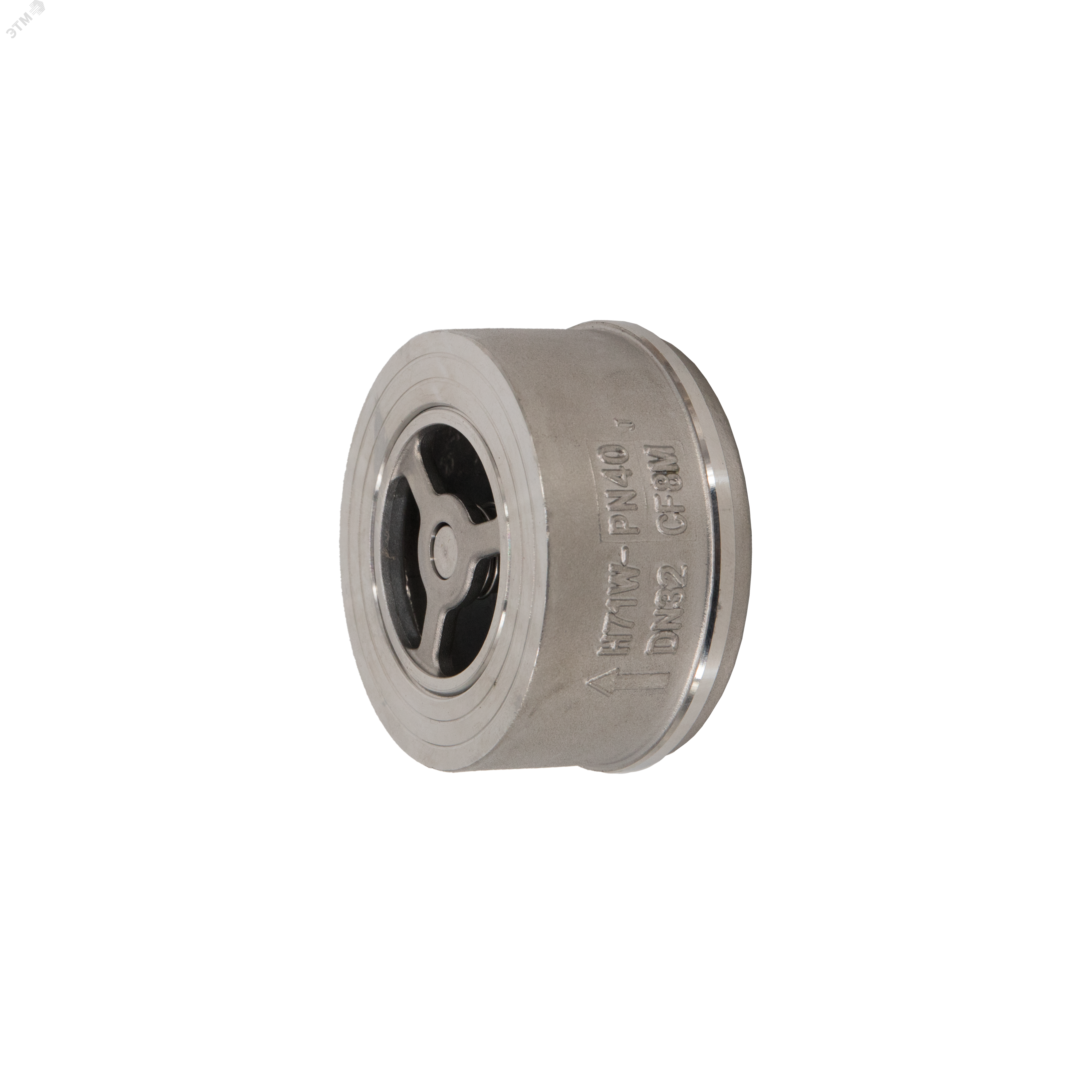 Изображение товара "Обратный клапан межфланцевый тарельчатый нержавеющий, AISI316 DN32 (1_1/4""), (CF8M), PN25" (шт)