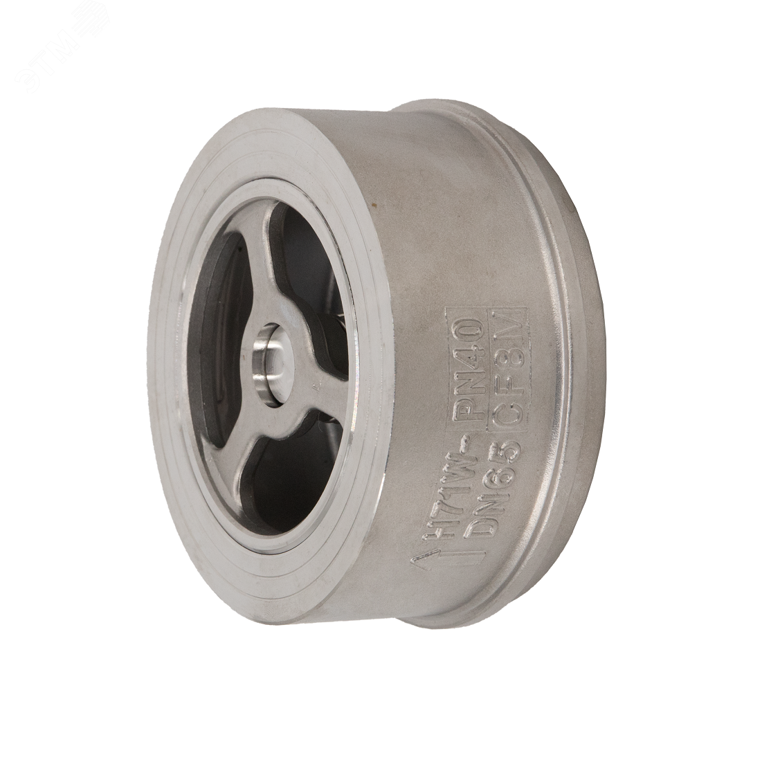 Изображение товара "Обратный клапан межфланцевый тарельчатый нержавеющий, AISI304 DN65 (2_1/2""), (CF8), PN25/PN40" (шт)