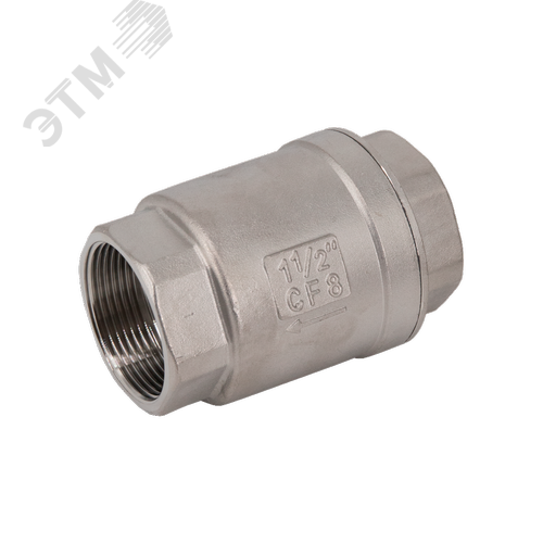 Изображение товара "Обратный клапан муфтовый прямой нержавеющий, AISI304 DN40 (1_1/2""), (CF8), PN40" (шт)