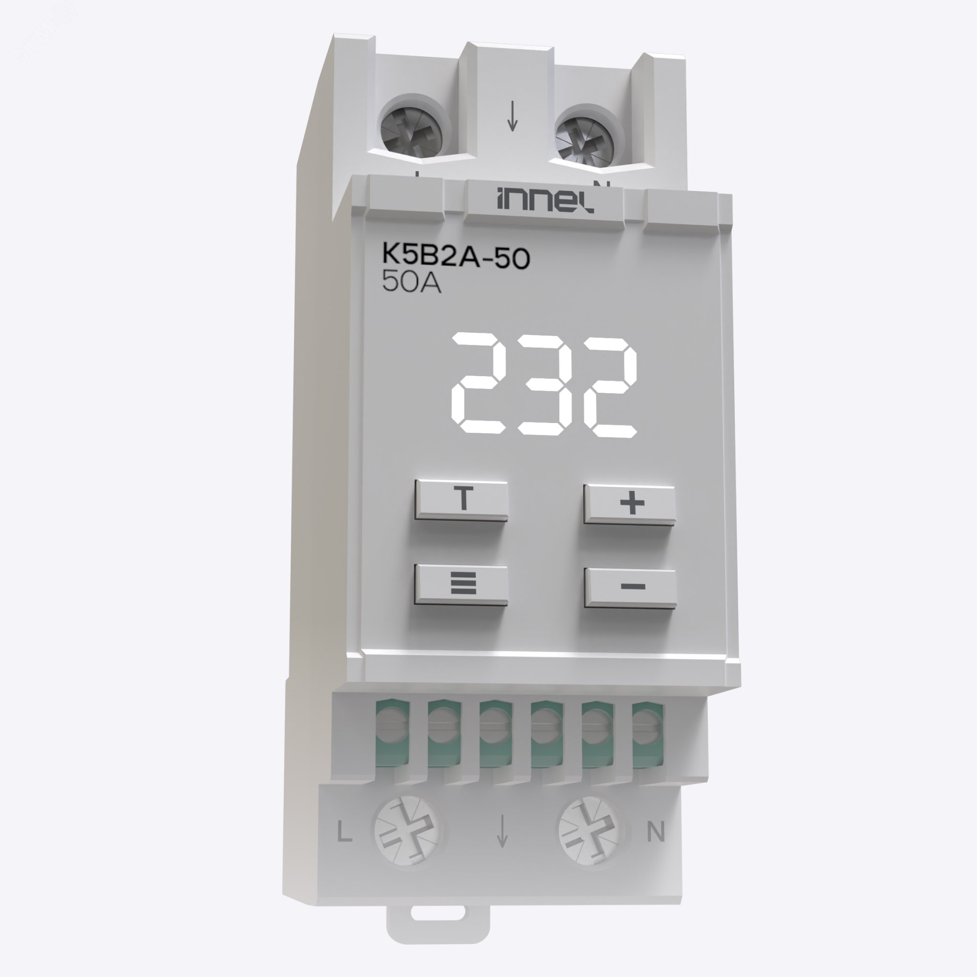 Изображение товара Реле контроля напряжения K5B2A 50A механический разрыв L и N для однофазных сетей