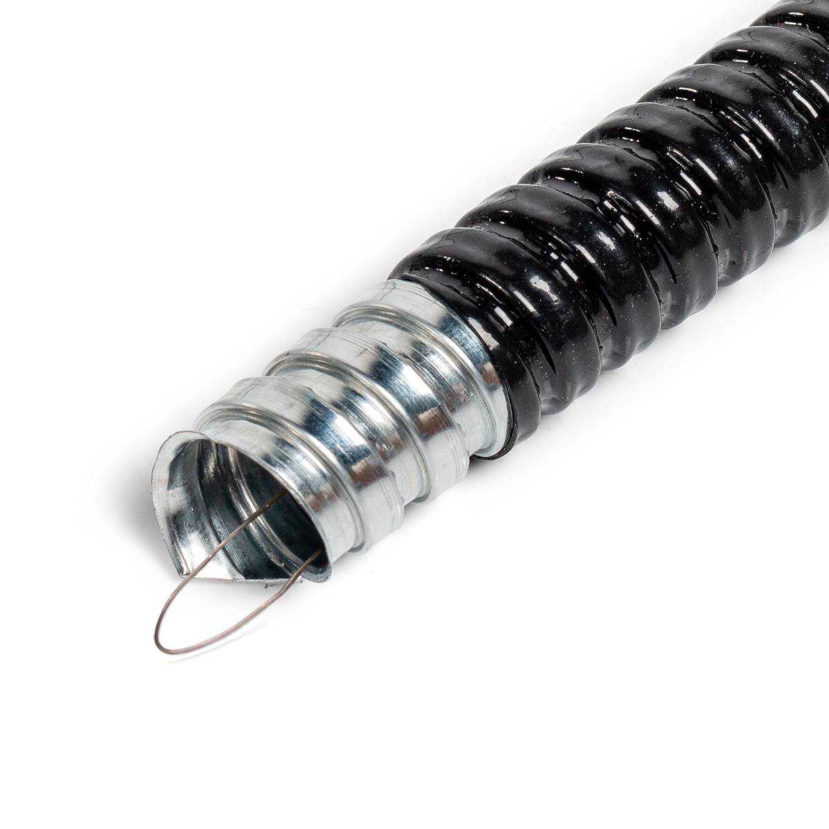 Металлорукав в маслобензостойкой ПВХ-изоляции МРПИнг «DIESEL» 50 с протяжкой