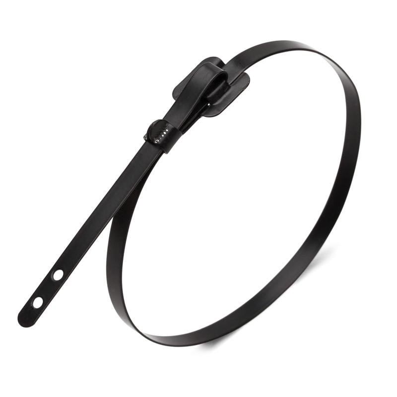 Стяжка стальная бугельного типа СКБ-П (316) 9.6x450 из нержавеющей стали AISI 316 с полимерным покрытием