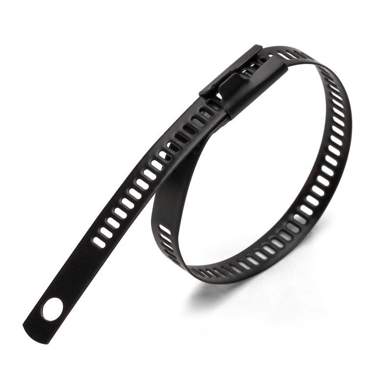 Стяжка стальная лестничного типа СКЛ-П (316) 7х200 из нержавеющей стали AISI 316 с полимерным покрытием