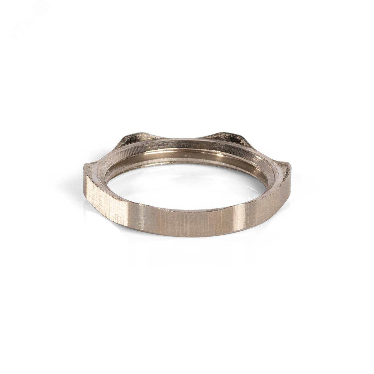 Изображение товара Гайка латунная Г3-М20 никелированная для электромонтажа прочная надежная