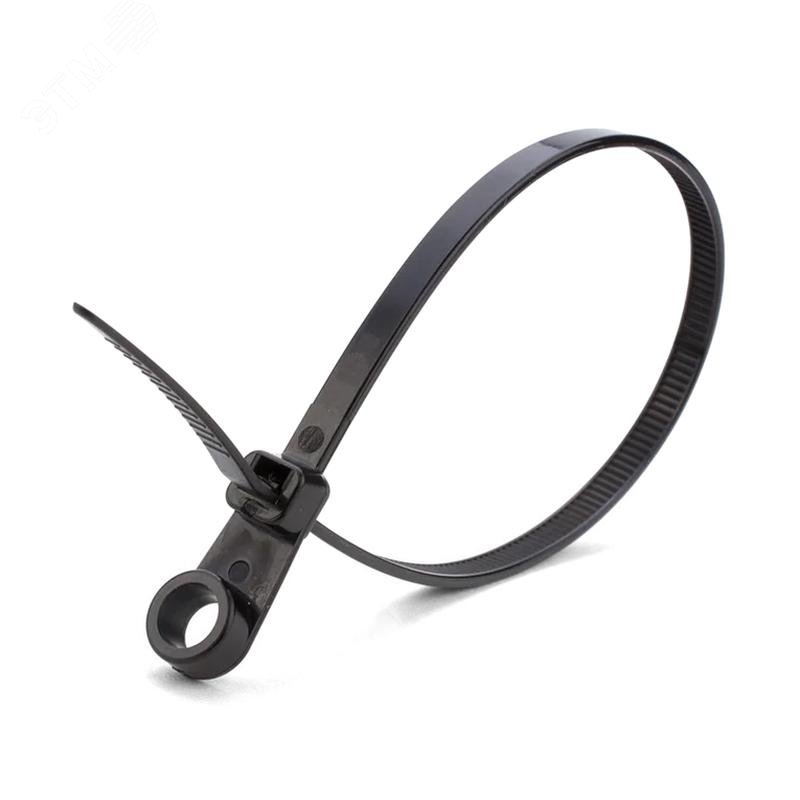 Изображение товара Нейлоновые стяжки КСО 5х300 черные для крепления и маркировки 100 шт