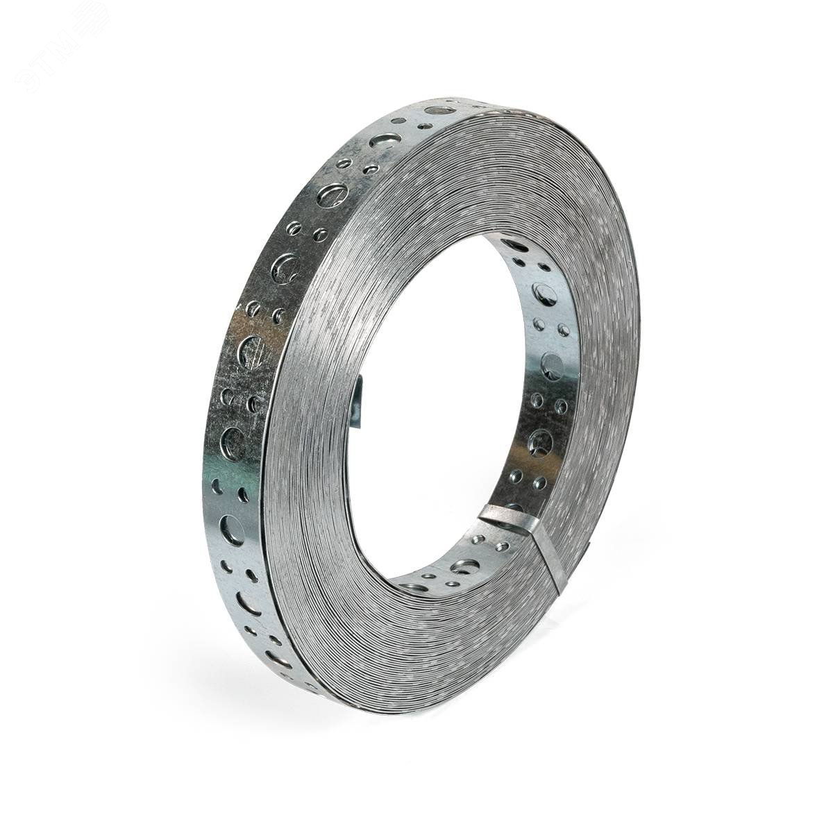 Изображение товара Лента монтажная ЛМП 12 из оцинкованной стали для монтажа и крепежа