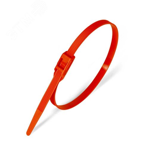 Стяжка нейлоновая разъемная с горизонтальным замком КСГ 8х400 (зел) (100шт) - фото 3