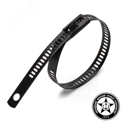 Стяжка стальная лестничного типа СКЛ-П (316) 7х450 из нержавеющей стали AISI 316 с полимерным покрытием - фото 2