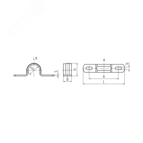 Скоба двухлапковая из нержавеющей стали СМД (INOX) 19-20 - фото 3