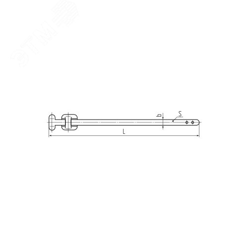 Стяжка стальная бугельного типа СКБ-П (316) 9.6x900 из нержавеющей стали AISI 316 с полимерным покрытием - фото 3