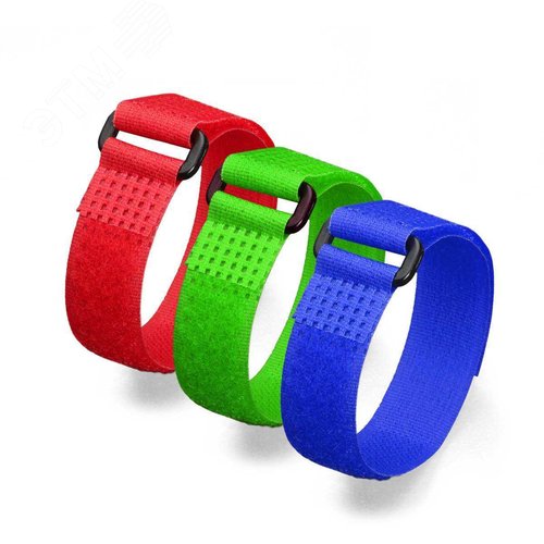 Стяжка-велькро с пластиковой пряжкой КСВ-П 20х300 (черн) - фото 2