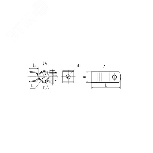 Скоба металлическая СМП 15 подвесная - фото 3