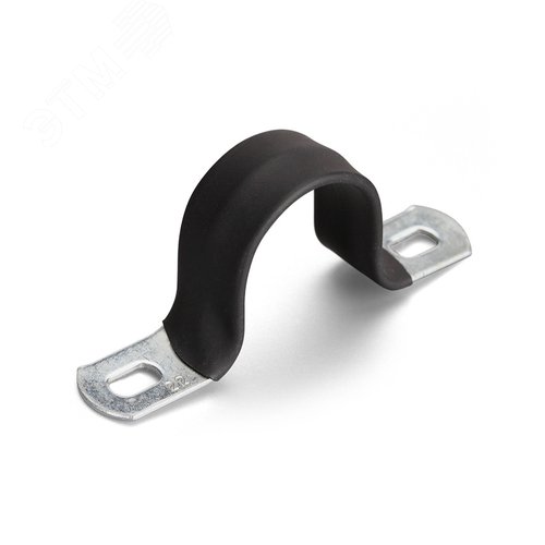 Скоба металлическая двухлапковая с полимерным покрытием СМД-П 21-22 - фото 2