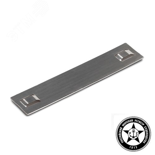 Бирка маркировочная из нержавеющей стали AISI 316 МБC (316) 89х19 - фото 2